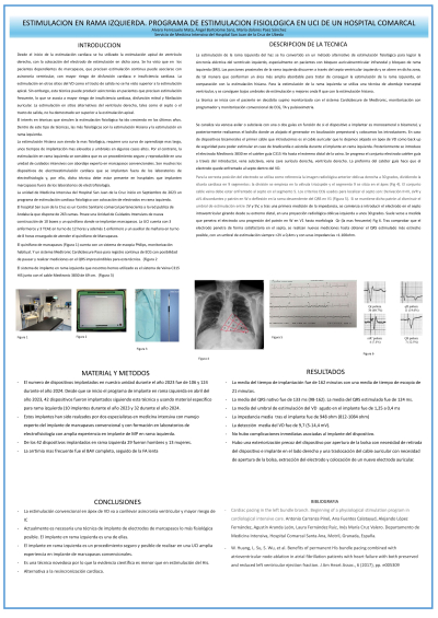 P.M.28. Estimulación en Rama Izquierda. Programa de estimulación fisiológica en UCI de un hospital comarcal.