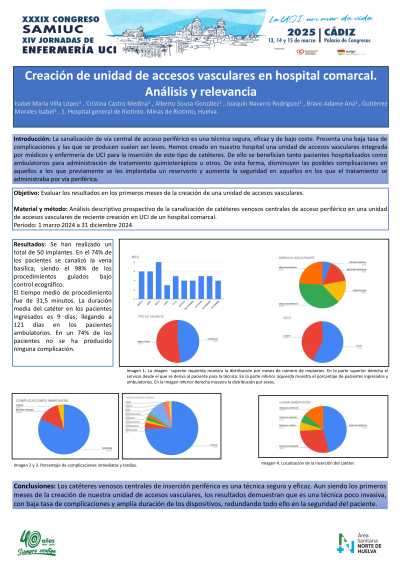 P.M.44. Creación de unidad de accesos vasculares en hospital comarcal. Análisis y relevancia.
